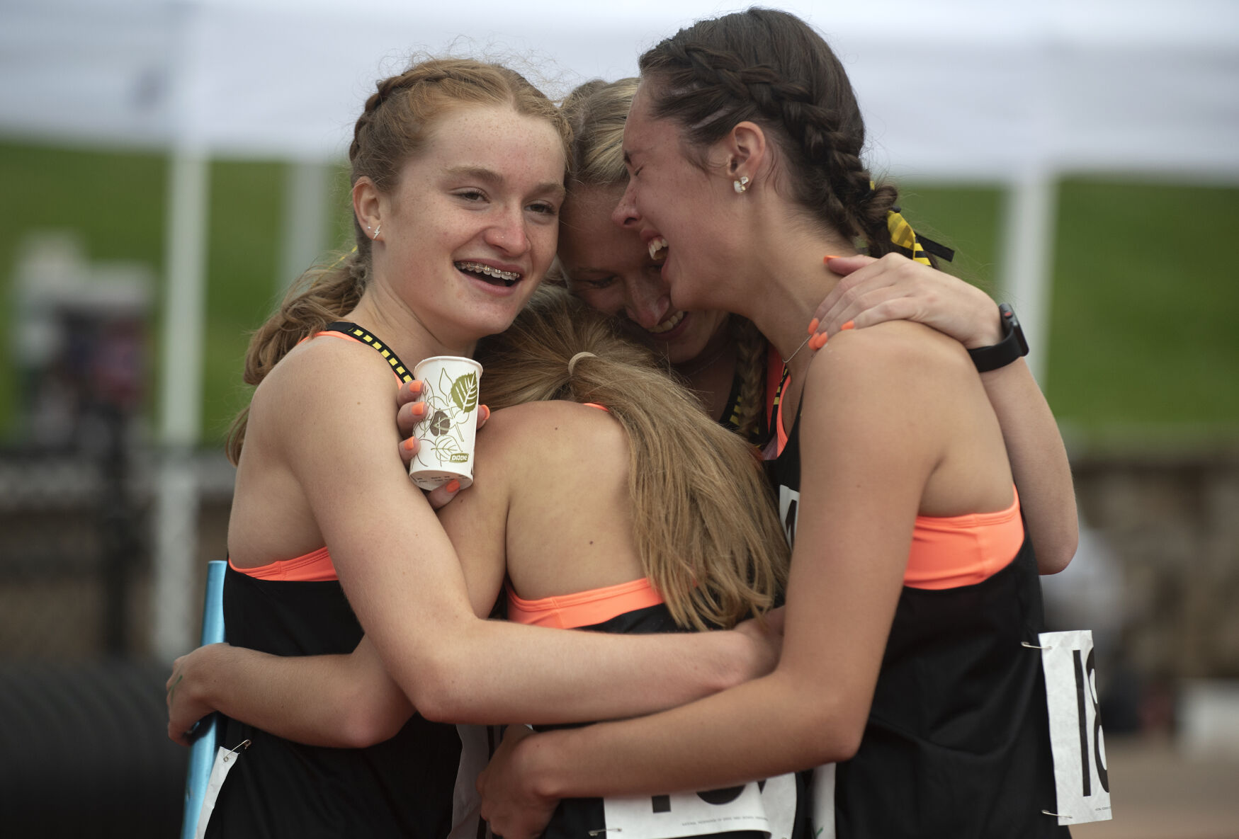 Girls Class 5 state track and field meet